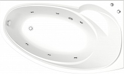 Bas Акриловая ванна Фэнтази 150x88 R с гидромассажем – фотография-1